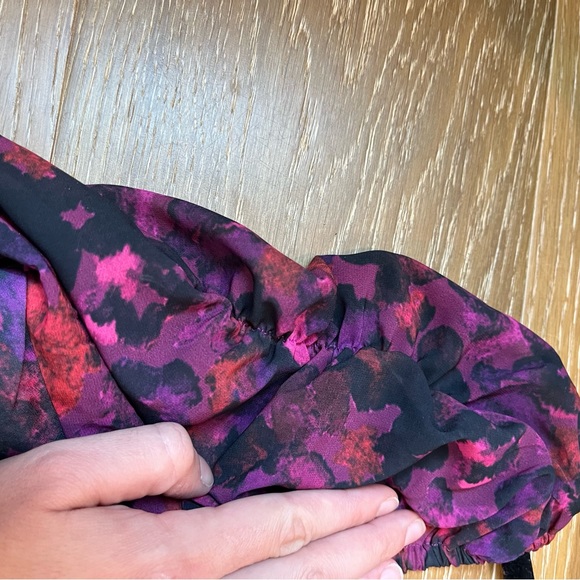 EUC Anthropologie Samant Chauan floral ruched blouse S - Picture 6 of 14